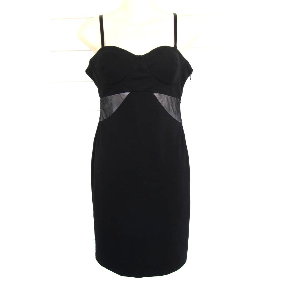 Classic Black Spaghetti Strap Sheath Dress